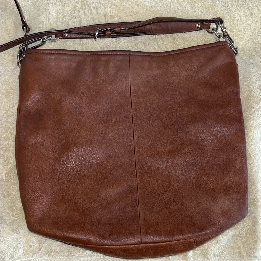 Coach Madison Hobo‎ Large Brown Leather Hobo Shoulder Tote Bag No. K1360-27858